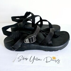 Mens Chaco Z/2 Black Ankle Strap Hiking Water Sandals Vibram Sole Sz 10  Sh672.3